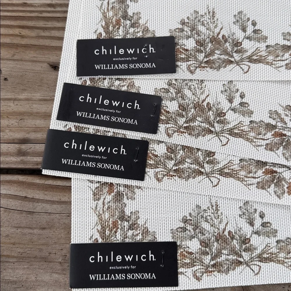 Williams Sonoma Plymouth Turkey 🦃 Set Of 4 Placemats BNWT